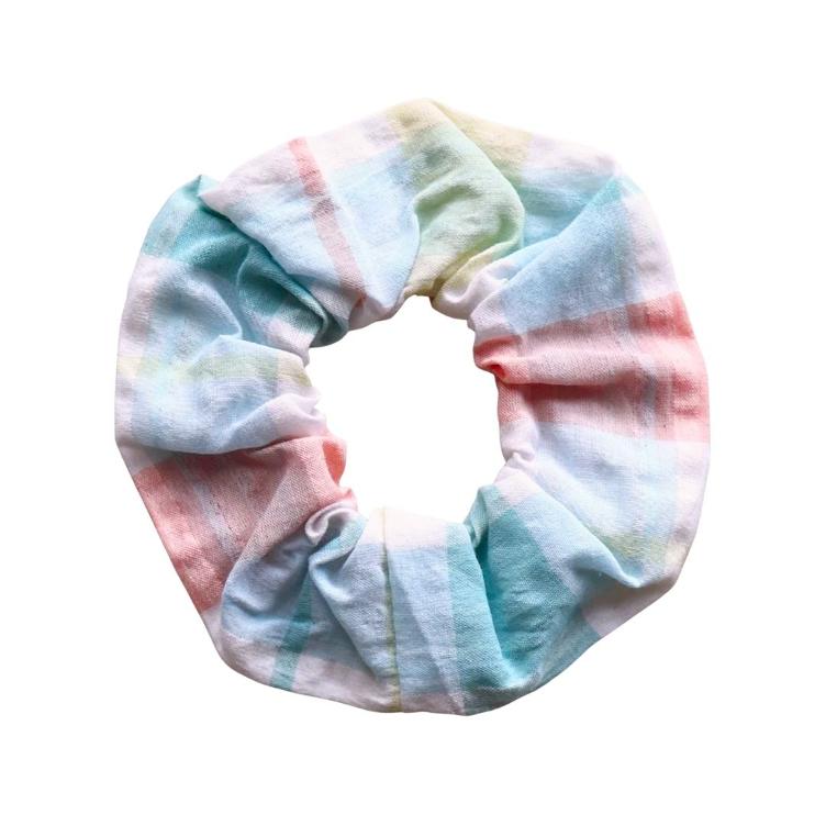Chouchou Lili Pepper à carreaux multicolores