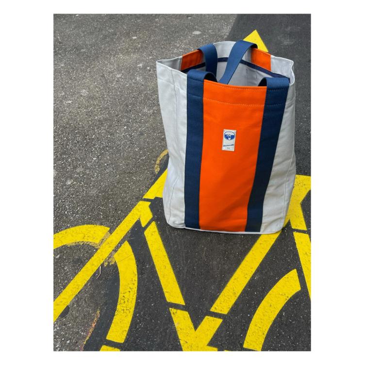 Shoppingbag Blau Orange - 1