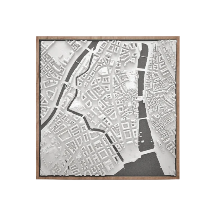 Stadtmodel ZH City Zentrum 3D Druck