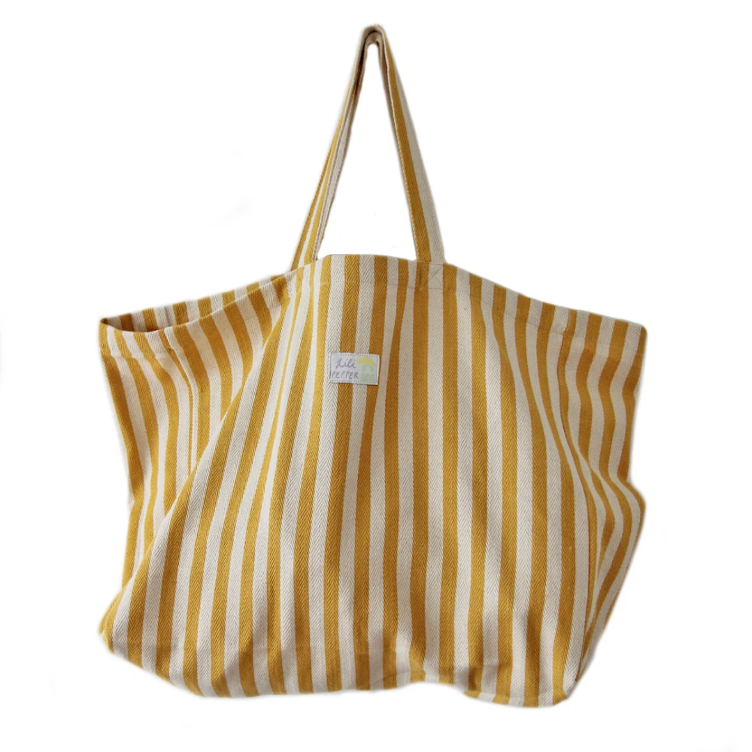 Cotton Bag Stripes Yellow