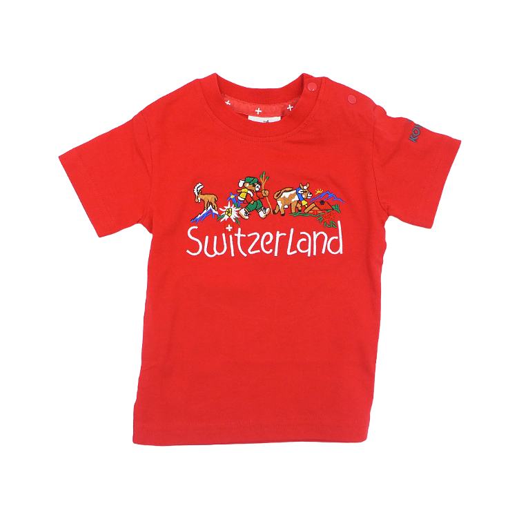 Maglietta ricamo Svizzera
