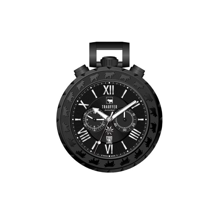 Montre de poche Trauffer Chrono Noir