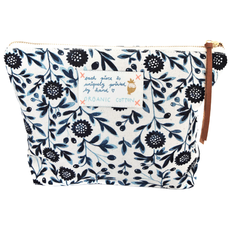 Sac universel grand format mes fleurs bleues