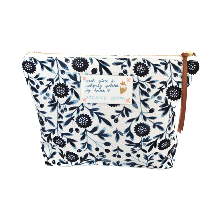 Petit sac universel mes fleurs bleues