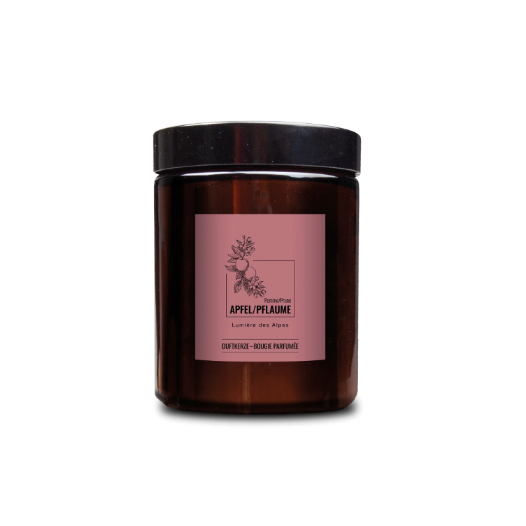 Bougie parfumée Lumière des Alpes pomme prune