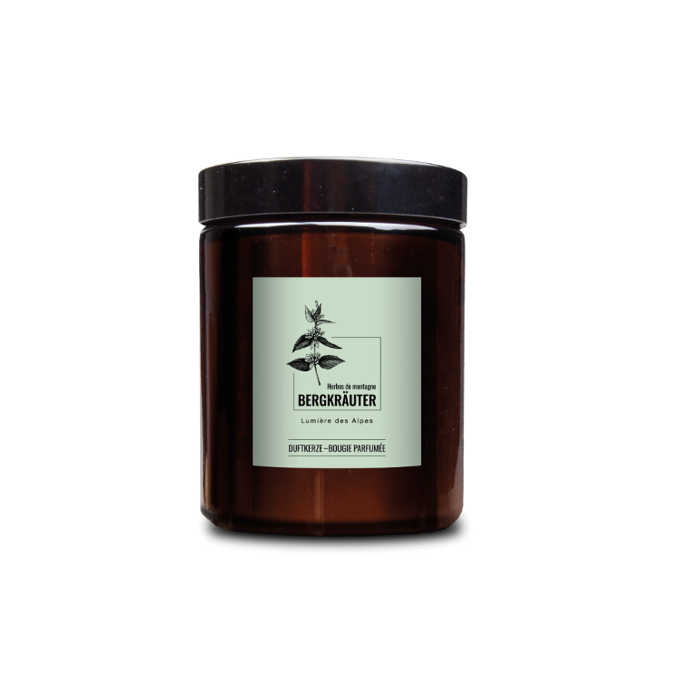 Lumière des Alpes Bougie parfumée aux herbes de montagne